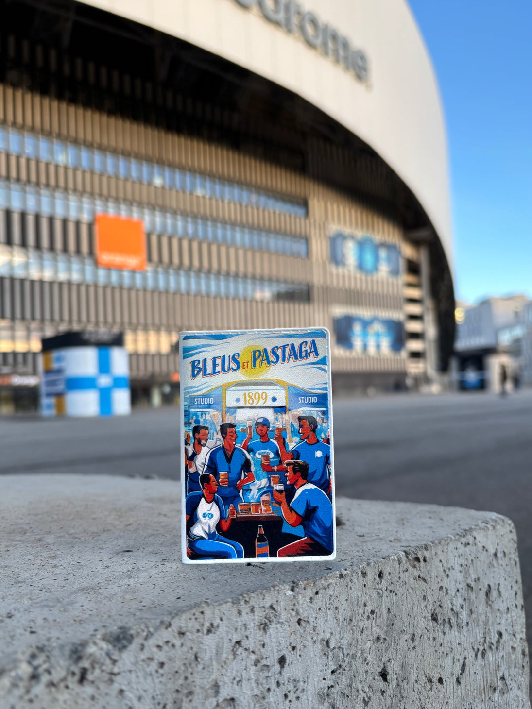 Porte-cartes "Bleus et Pastaga"