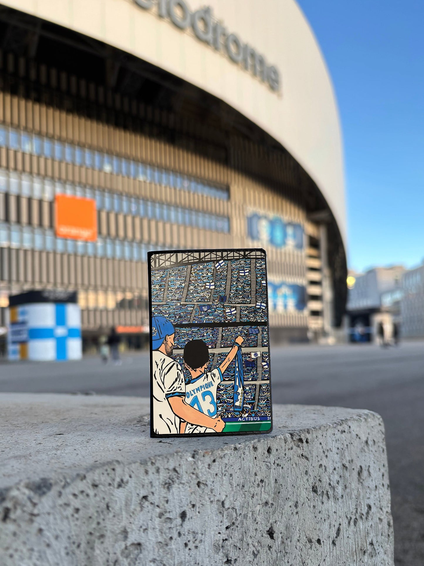 Art Marsiho X Studio 1899 - Porte-cartes « Peuple Bleu et Blanc »