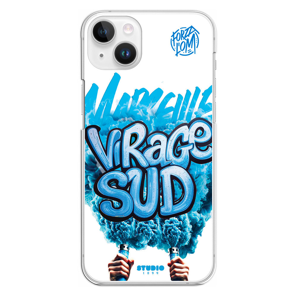 Coque "Virage Sud Bleu & Blanc"